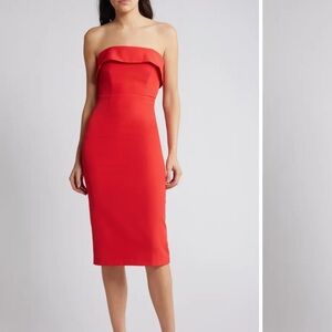 Bardot Straplesss Cocktail Dress